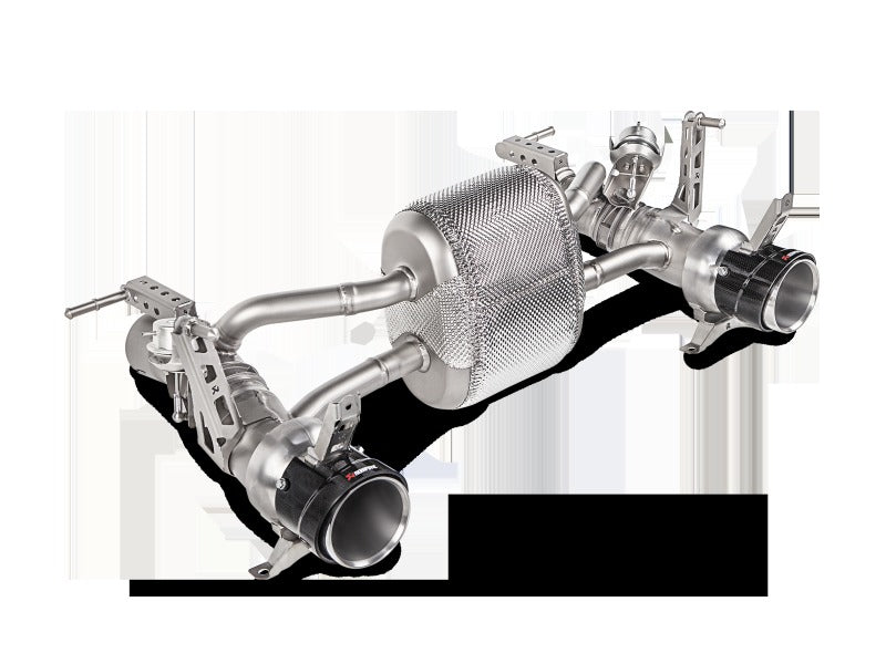 Akrapovic Slip-On Line Titanium with Carbon Tips for 2016-2017 Ferrari 488 GTB/488 Spyder - MTP-FE488H