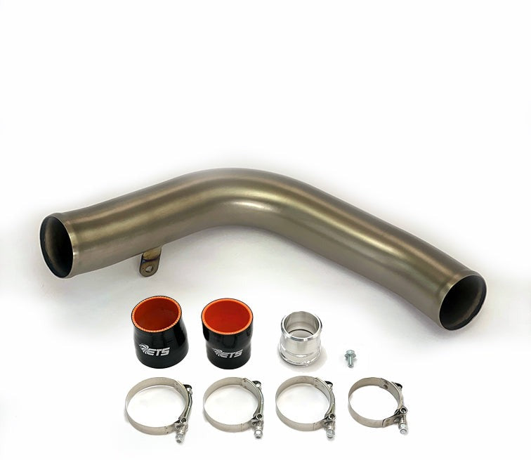 ETS Brushed Titanium Top Mount Charge Pipe - 2022-2026 Subaru WRX