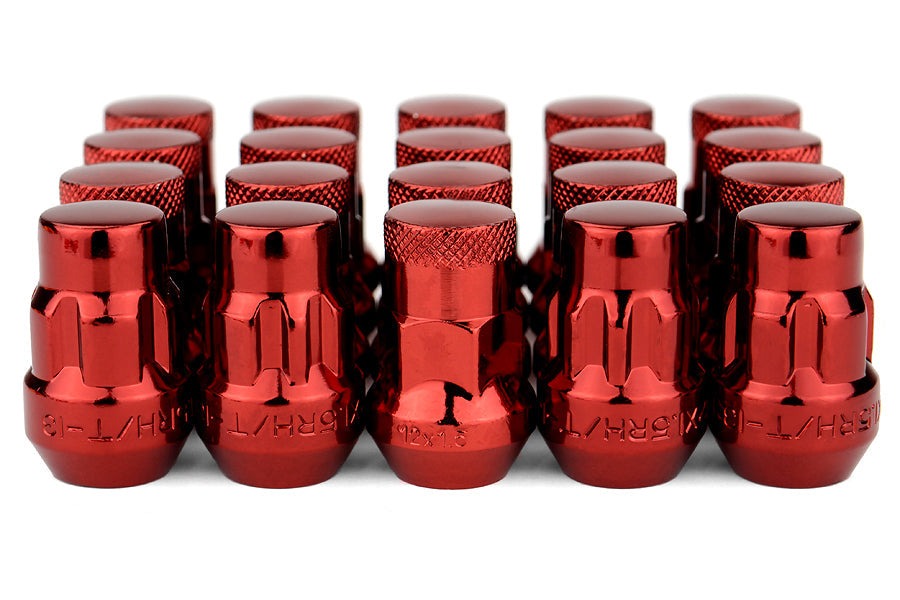 Wheel Mate Muteki SR35 Close End Lug Nuts w/ Lock Set - Red 12x1.50 35mm