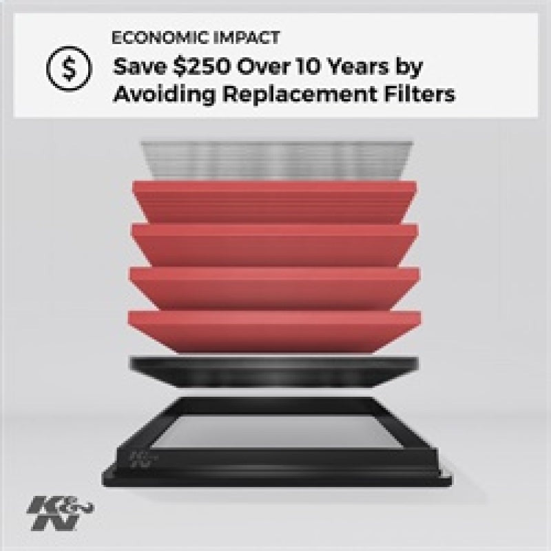 K&N Engineering Drop In Air Filter - 2005-2008 Subaru LGT / 2008-2011 Subaru WRX / STi
