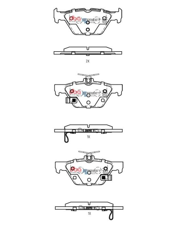 DBA SSEV Street Series Brake Pads - Rear - 2019-2021 Subaru Ascent