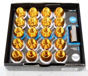 NRG 100 Series Open Ended Lug Nuts : Rose Gold (LN-110-21RG) - Universal
