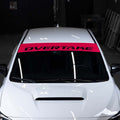 Overtake Windshield Banner (Blue) - 2002+ Subaru Models