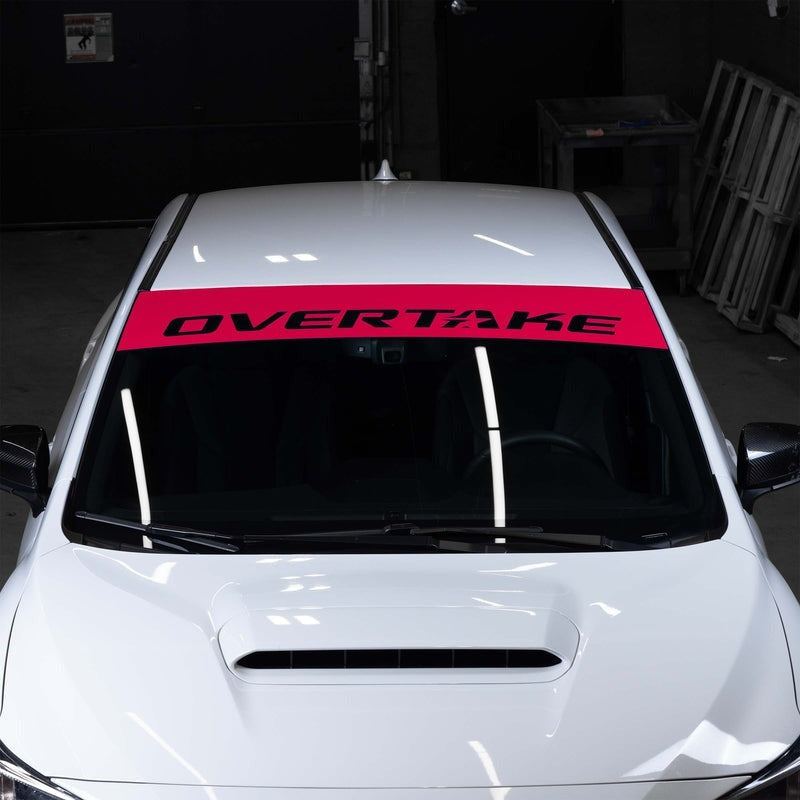 Overtake Windshield Banner (Blue) - 2002+ Subaru Models
