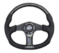 NRG Carbon Fiber Steering Wheel 350mm Oval Black - Universal