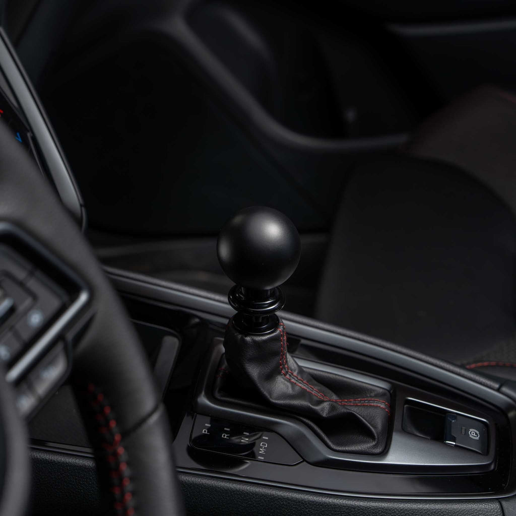 Billetworkz Automatic Shifter - Matte Black - Fits Subaru CVT: WRX (15–21), Crosstrek (13–23), Forester (14–18), Impreza (12–23), Legacy/Outback (10–14)