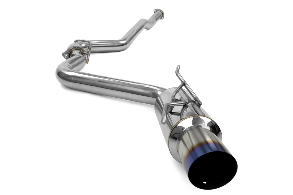Invidia Racing Series Single Exit Cat Back Exhaust - Titanium Tip - 2008-2014 Subaru WRX / STI Hatchback