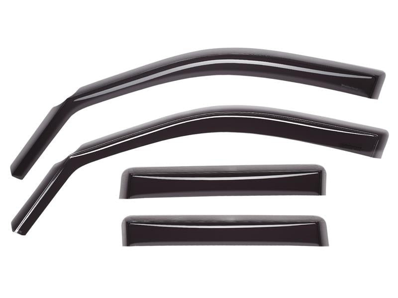 WeatherTech Front & Rear Side Window Deflectors - Dark Smoke - 2012-2014 Subaru Impreza / 2013-2015 Subaru XV Crosstrek