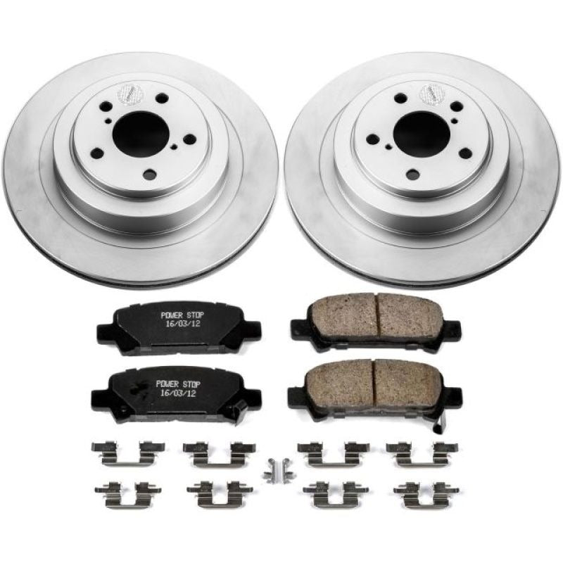 Power Stop Z17 Evolution Geomet Coated Brake Kit - Rear - 2005-2009 Subaru Legacy