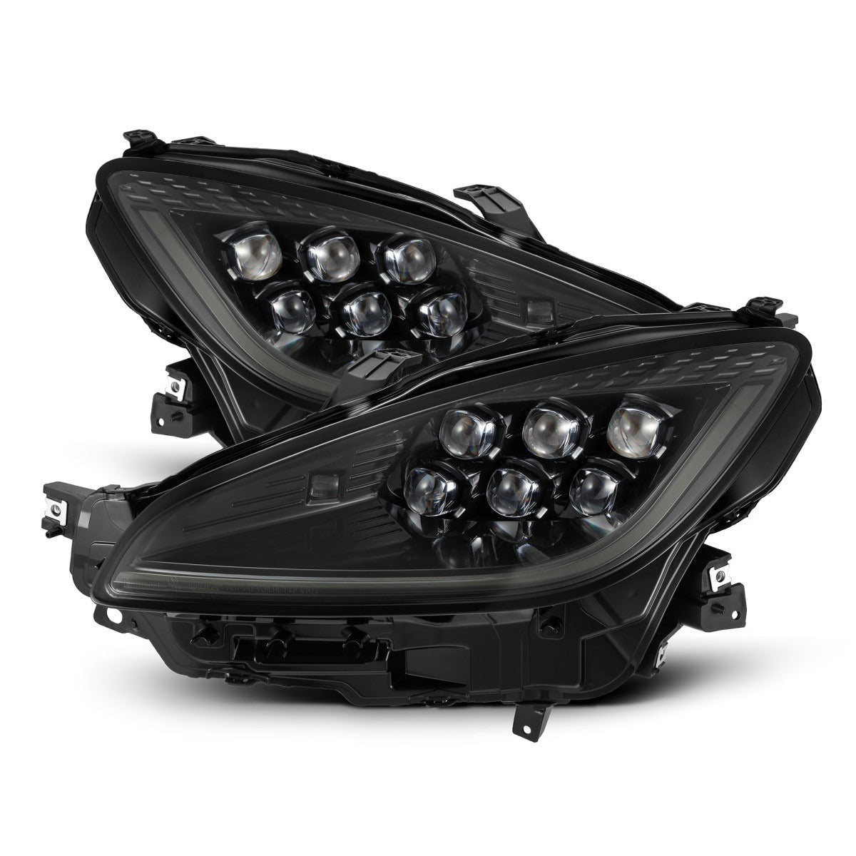 Alpharex Nova Series LED Projector Headlights - Alpha Black - Activation Light w/ Sequential Signal / Switchback DRL - 2022-2024 Toyota GR86 / Subaru BRZ