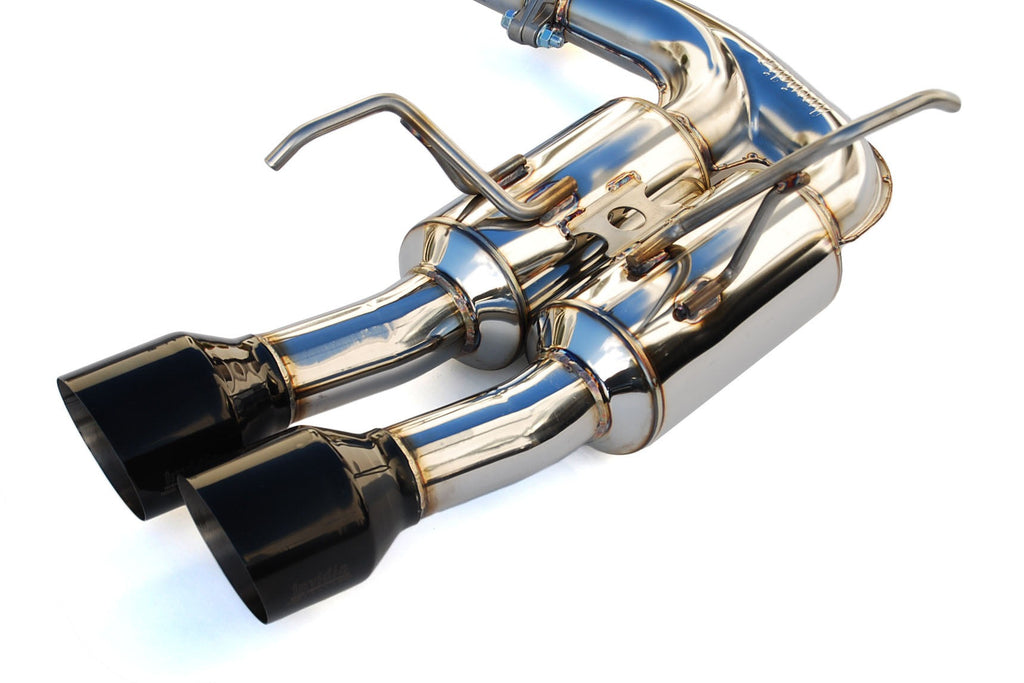 Invidia Gemini R400 Single Layer Cat Back Exhaust w/ Black Tips - 2015-2021 Subaru WRX / STI