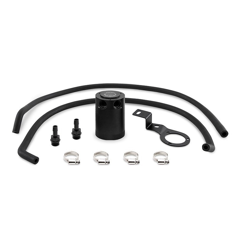 Mishimoto PVC Side Baffled Oil Catch Can, Black - 2015-2021 Subaru WRX