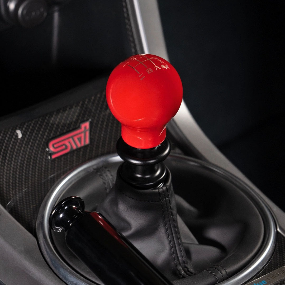 Billetworkz Weighted Shift Knob - 6 Speed Japanese Engraving - Subaru STI
