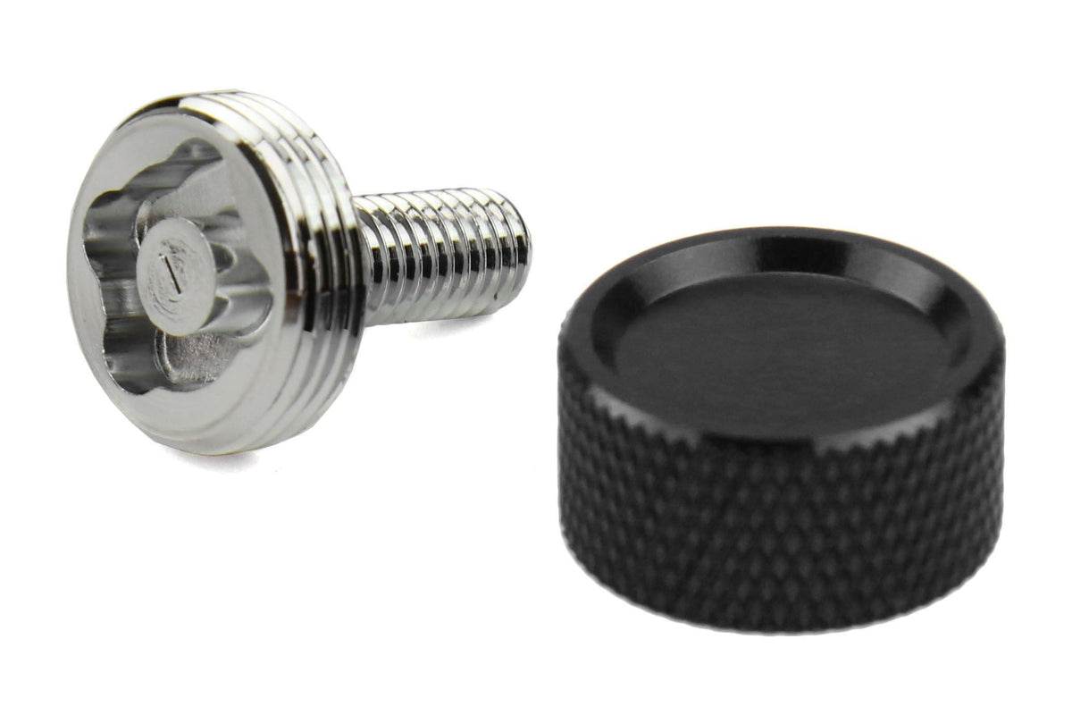 Project Kics Leggdura License Plate Lock Bolt Set Black - Universal