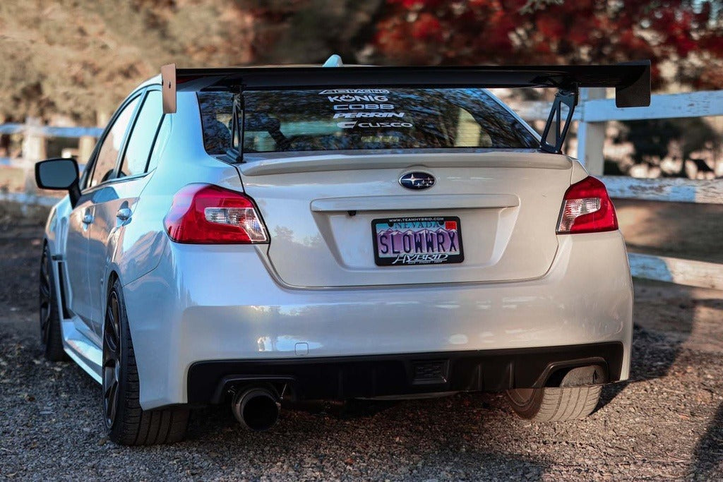 Verus Engineering UCW Rear Wing Kit w/ Carbon Endplates - 2011-2014 Subaru WRX/STI Sedan