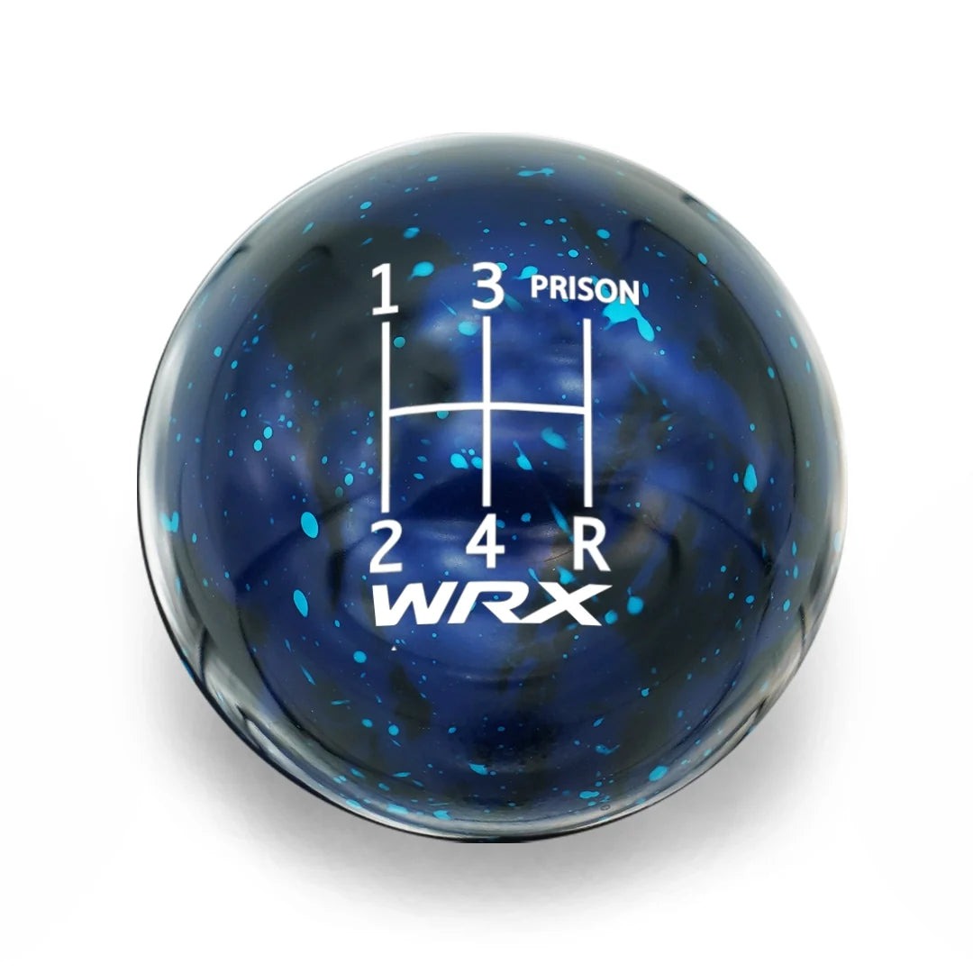 Billetworkz Cosmic Space Shift Knob - 5 Speed WRX Jail-Prison Engraving - Subaru WRX