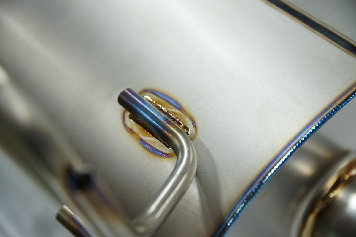 HKS Super Turbo Muffler Titanium Exhaust - 2015-2021 Subaru WRX / STI