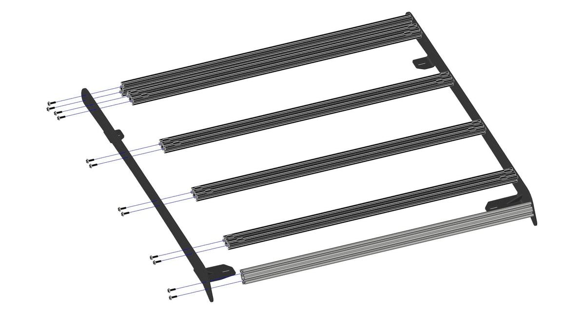 Kawasaki Teryx KRX Plastic Roof 2020-2021 Roof Rack Cutout for 40 Inch Light Bar Prinsu