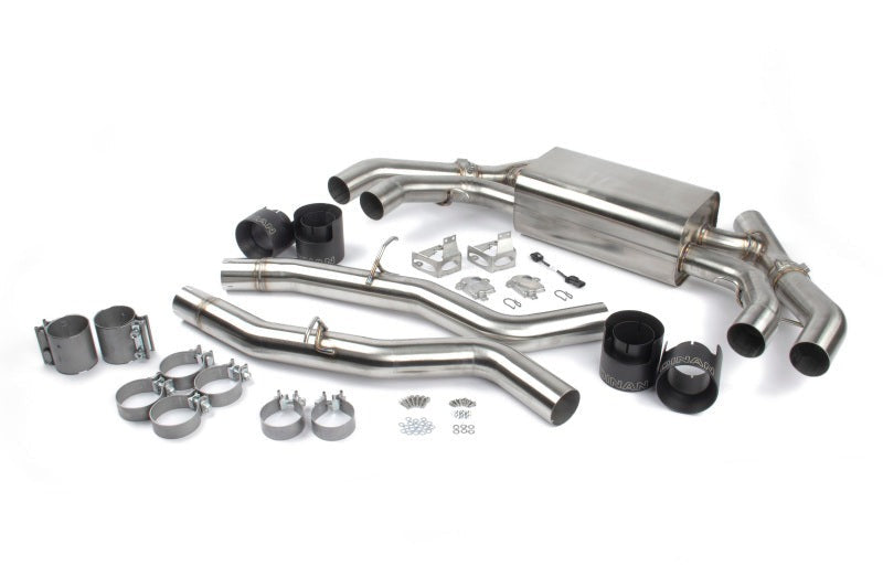 Dinan Free Flow Axle-Back Exhaust for 2020-24 X3 M, 2020-25 X4 M - D660-0086-BLK