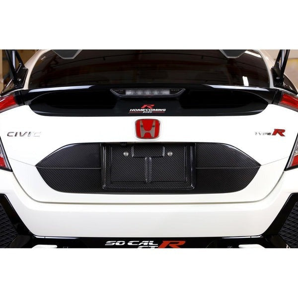 APR Performance Carbon Fiber License Plate Backing - 2017-2021 Honda Civic Type-R