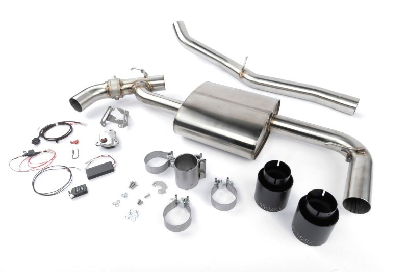 Dinan 17-24 Mini Cooper Clubman/Countryman S ALL4 (F54/F60) Valved Axleback Exhaust - Black Tips