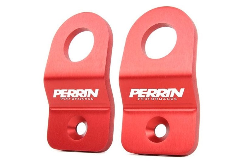 PERRIN 08-14 Subaru WRX/STI / 08-11 Impreza / 08-10 Outback Upper Radiator Bracket Set - Red