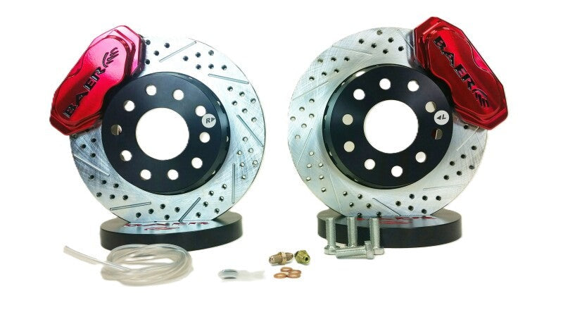 Baer Brakes 79-93 Ford Mustang 11in SS4+ Deep Stage Front SDZ Brake Kit - Fire Red