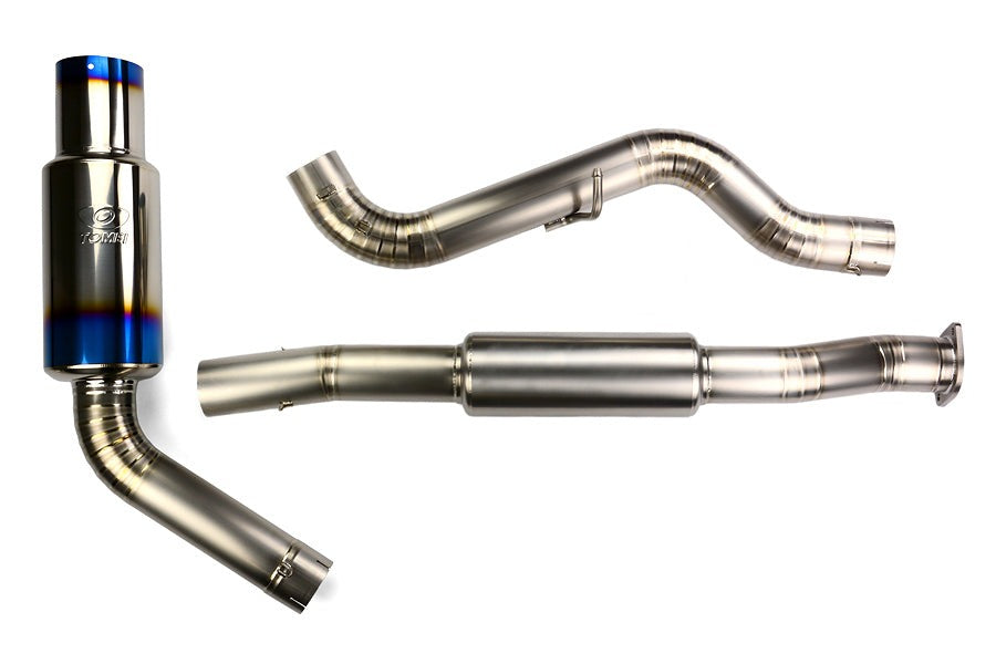 Tomei Expreme Ti Full Titanium Catback Exhaust - Burnt Tip - 2011-2014 Subaru WRX / STI / 2015-2021 WRX Sedan / STI Sedan