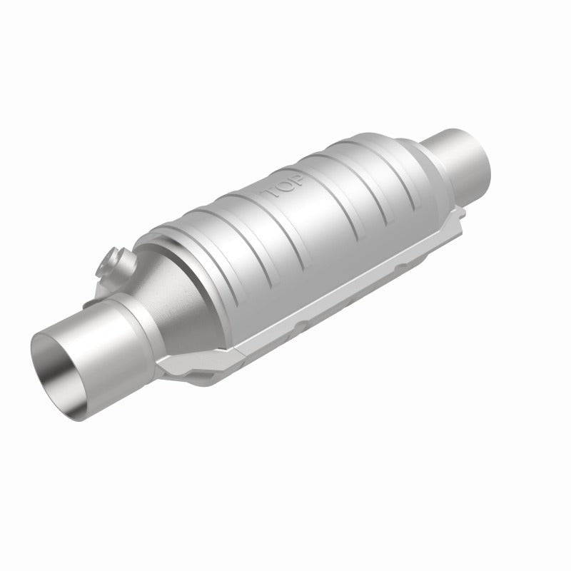 MagnaFlow Universal Catalytic Converter - 2.00in Inlet/Outlet - Round 11in Body x 5.125in W x 15in Overall