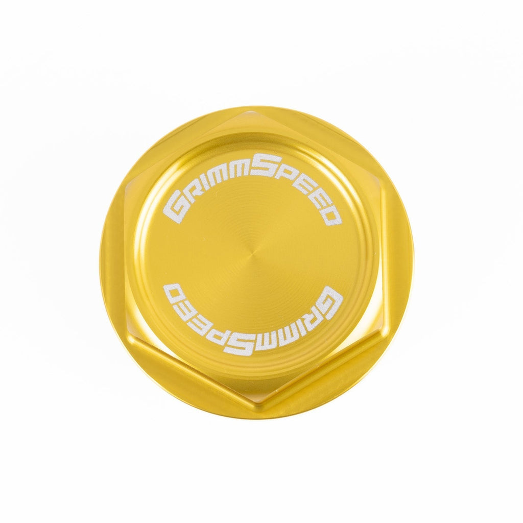 GrimmSpeed Version 2 Bolt Oil Cap (Gold) - Subaru Universal