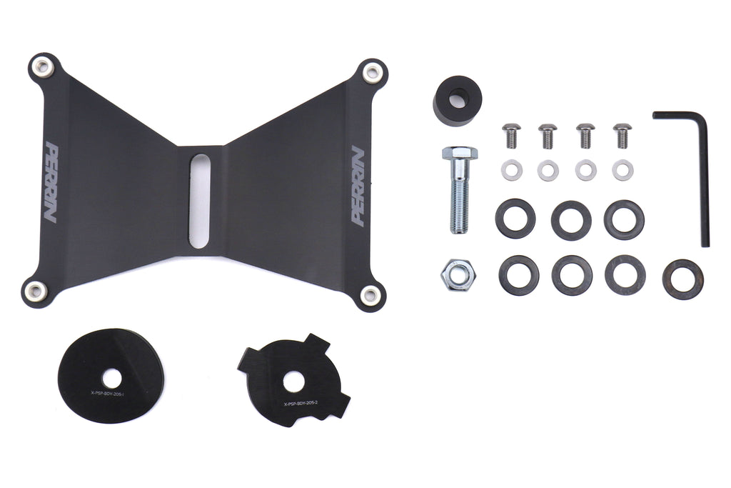 PERRIN Front License Plate Relocation Kit for FMIC - 2018-2021 Subaru WRX / STI