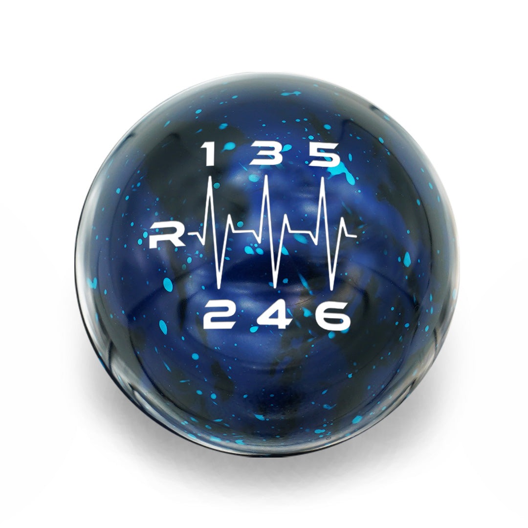 Billetworkz Cosmic Space Shift Knob - 6 Speed Heartbeat Engraving - BRZ / FR-S / 86 2013-2021