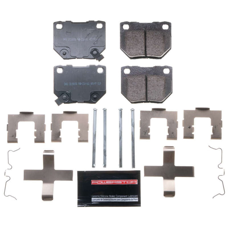 Power Stop Rear Z23 Evolution Sport Brake Pads w/Hardware - 2006-2007 Subaru WRX
