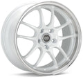 Enkei PF01 17x9 5x114.3 35mm Offset 75mm Hub Bore - White Machined - 2005-2007 Subaru STI