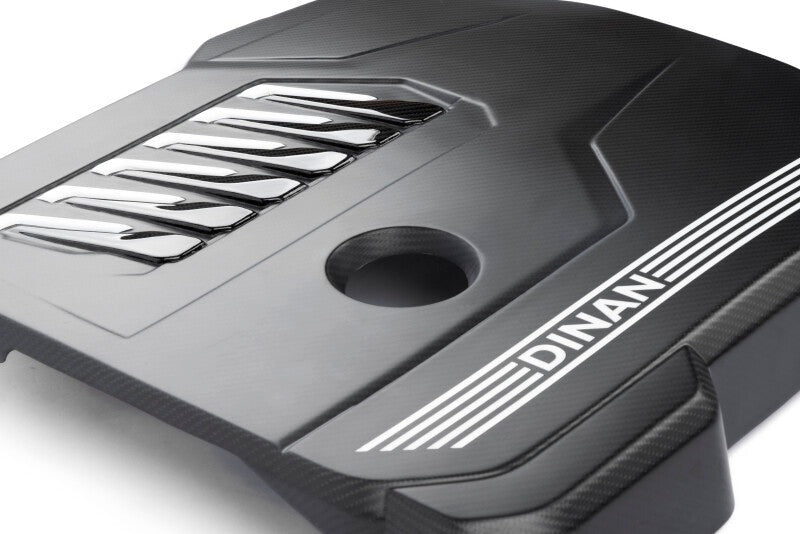 Dinan 19-26 BMW B58D (G01/G02/G20/G22/G23/G26/G42) Matte Carbon Fiber Engine Cover w/Gloss Accents