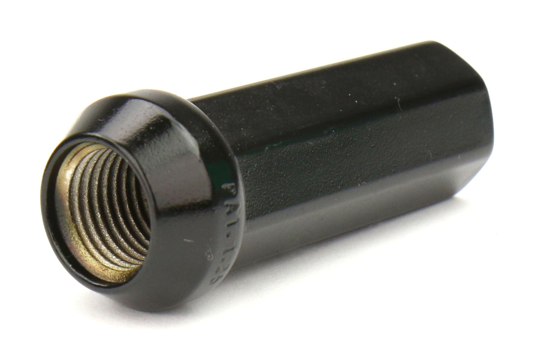 Project Kics Kyokugen Heptagon 50mm Closed Ended Black Lug Nuts 12x1.25 - Universal