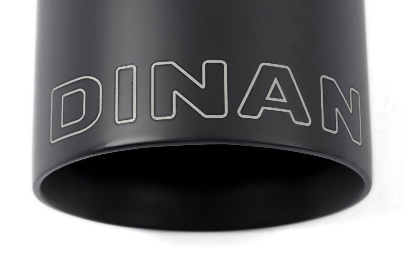 Dinan Double-Walled 4in Clamp-On Exhaust Tip - Black - 4in Outlet / 2.75in Inlet