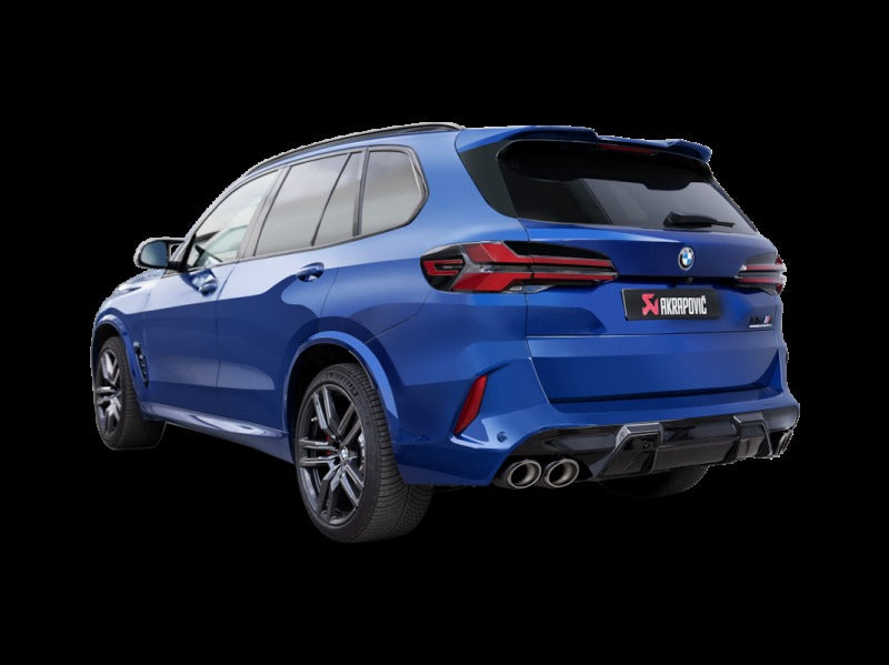 Akrapovic Slip-On Line Titanium with Carbon Fiber Tips for 2024+ BMW X5M / X6M (Face Lift) - S-BM/T/35H