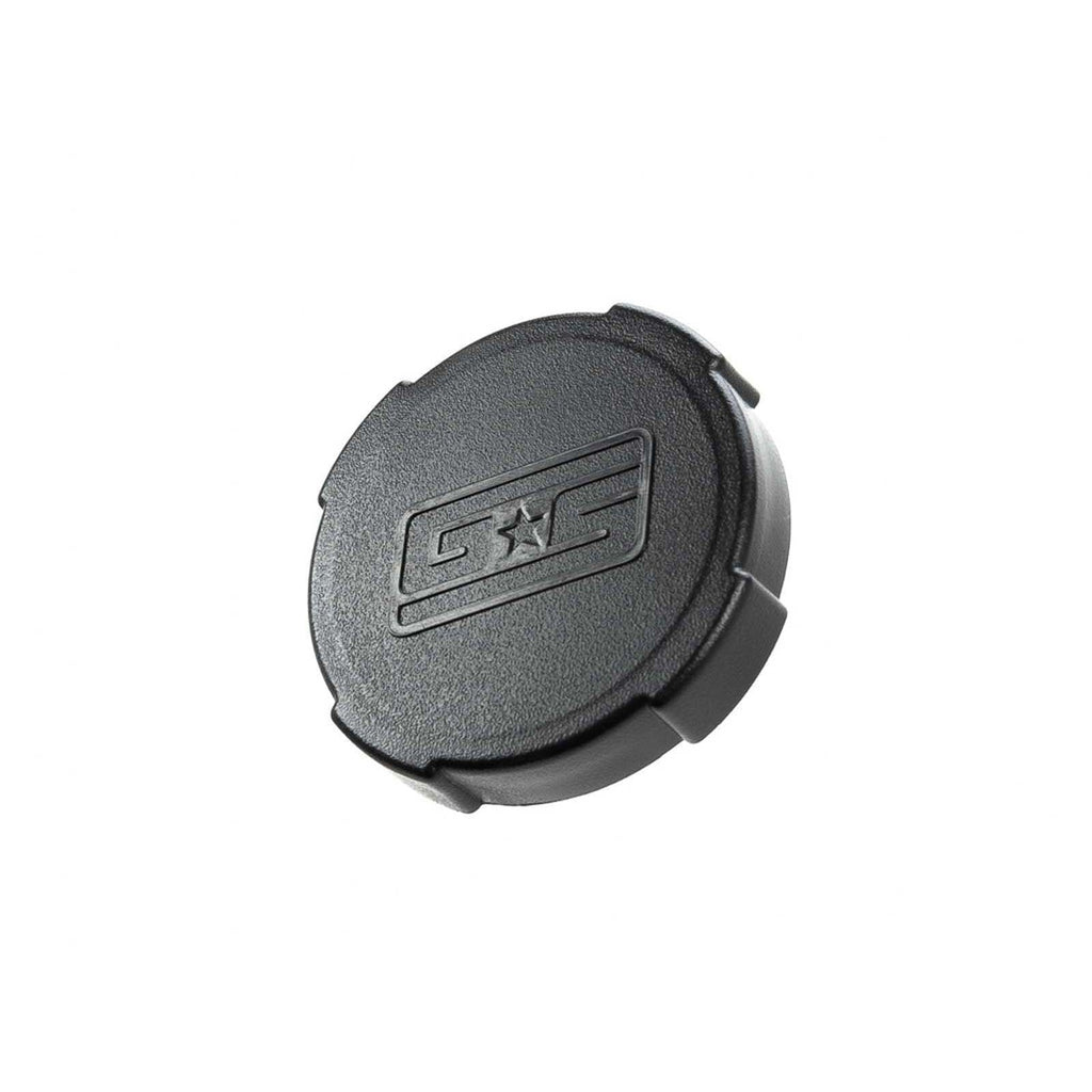 GrimmSpeed Engine Bay Reservoir Cap Set BLACK - 2002-2021 Subaru WRX/STI/FXT/OBXT/LGT