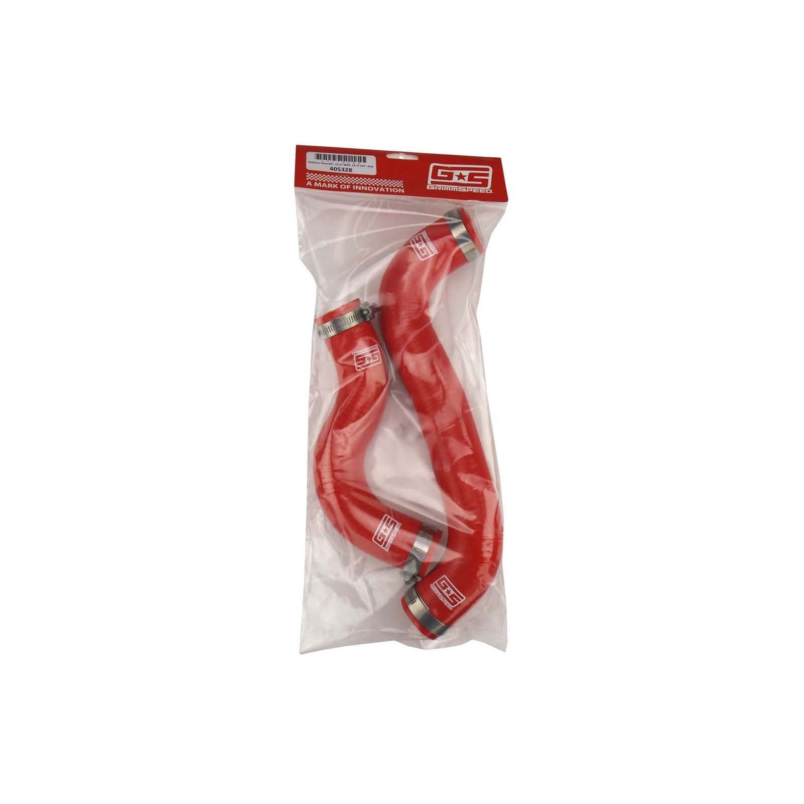 GrimmSpeed Radiator Hose Kit Red - 2015-2018 Subaru WRX / 2014-2017 Subaru Forester XT