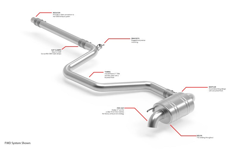 APR 18-25 Volkswagen Tiguan (MK2) FWD Catback Exhaust System