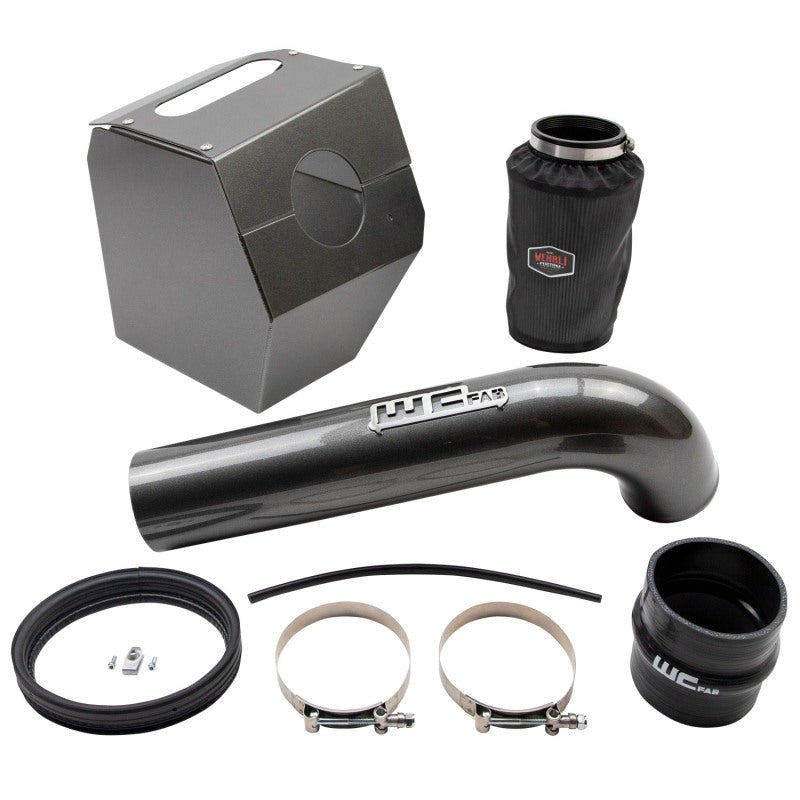 Wehrli 17-19 GM Duramax L5P 4in Intake Kit - Fine Texture Black