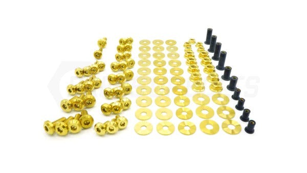 Fast Turn Fittings Stage 2 Titanium Hardware Engine Bay Kit (Gold) - 2015-2021 Subaru WRX / STI