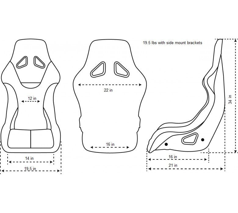 NRG Innovations FRP Bucket Seat ULTRA Edition w/ Pearlized Back Blue Alcantara - Universal