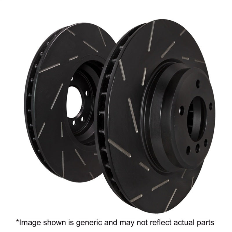 EBCBrakes USR Series Sport Slotted Rear Brake Rotors - 2005-2007 Subaru STI