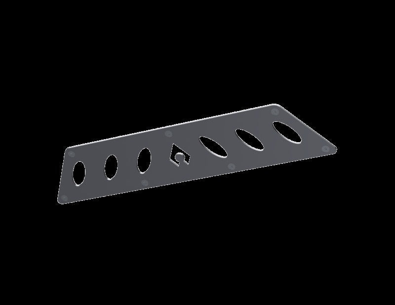 Artec Industries Jeep JK Bare Steel Nighthawk Mid-Tube Stinger Front Bumper w/ Alum Skid Bare Steel