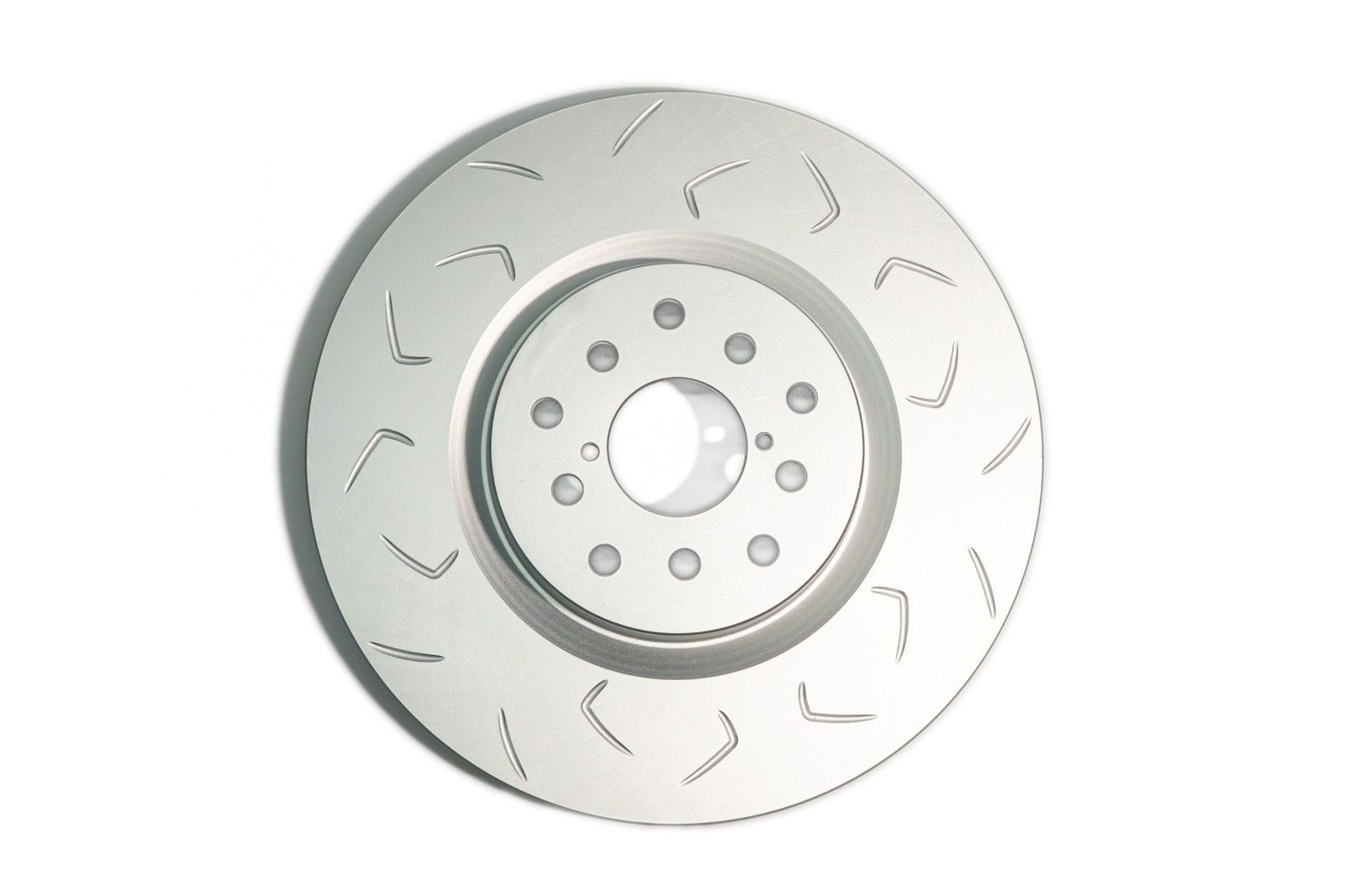 FactionFab Slotted Front Rotor V2 Dual Drilled - 2004-2017 Subaru STI / 2013-2020 FR-S BRZ 86 / 2022-2026 BRZ GR86 w/Brembo*