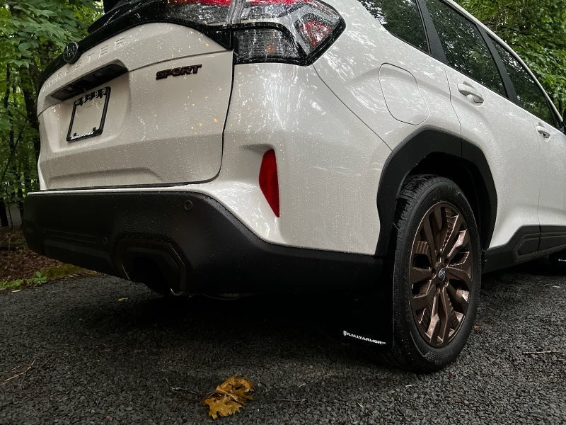 Rally Armor UR Mud Flap w/Metallic Black Logo - Black - 2025-2026 Subaru Forester Hybrid