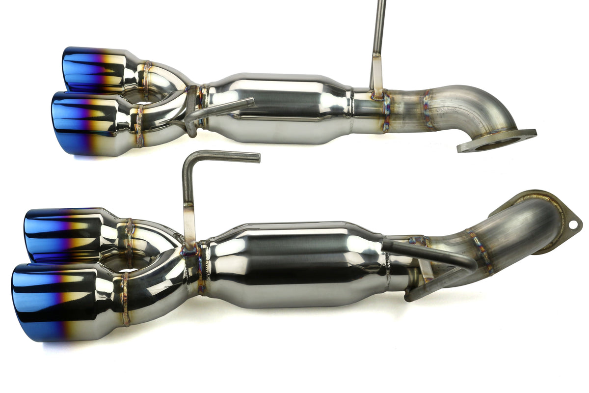 ETS Axle Back Exhaust System w/ Muffler Blue Tips - Subaru Models (inc. 2015-2020 WRX / 2015-2018 STI)