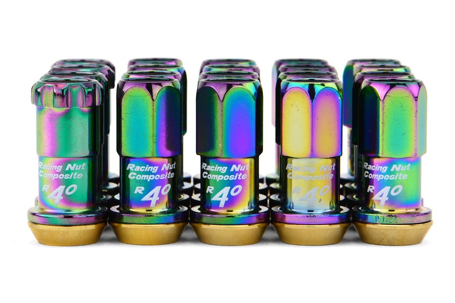 Project Kics R40 16+4 Piece Neo Chrome 12x1.25 Lug Nuts